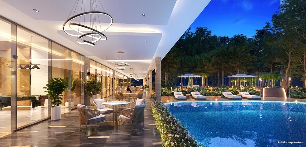 Master Bedroom at Lodha Bellevue