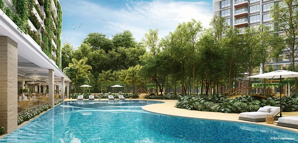Swimming Pool at Lodha Bellevue