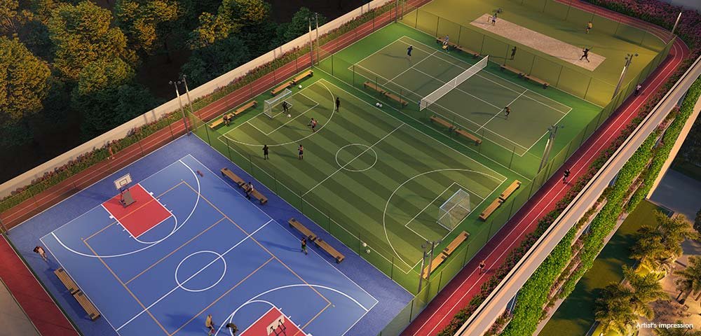 Futsal, Tennis & Pickleball Court at Lodha Bellevue